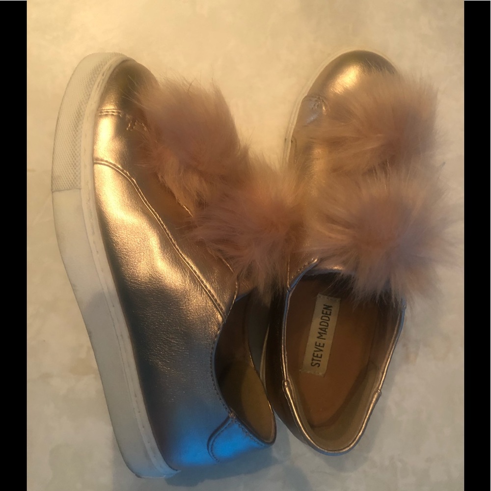 Steve Maden Esmilda shimmering pink puff sneaker size 6.5